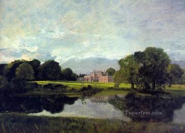 湖池の滝 Painting - マルバーン・ホールのロマンチックな風景 ジョン・コンスタブル